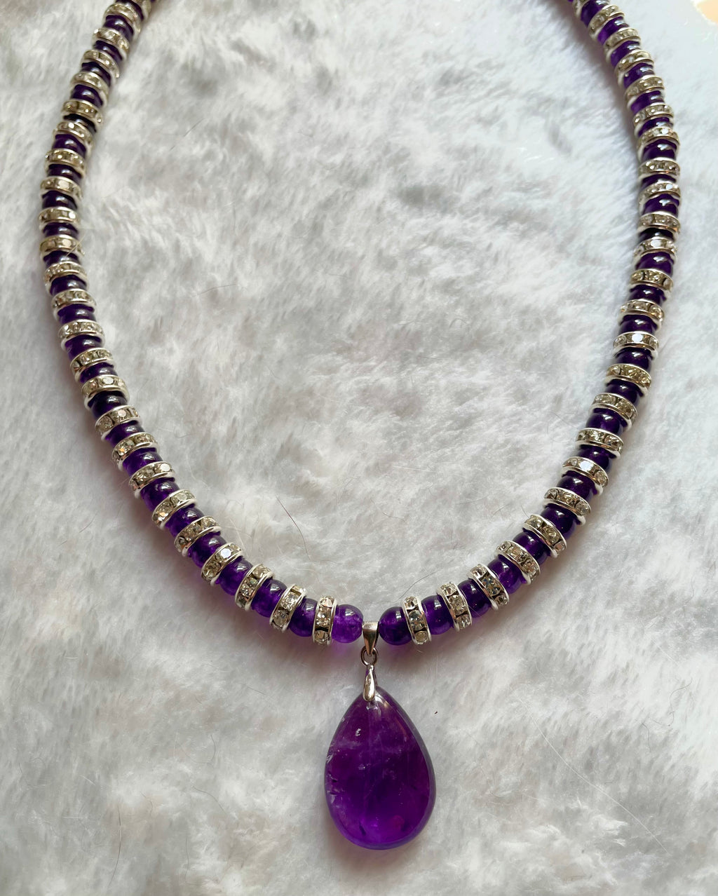 Amethyst pendant necklace
