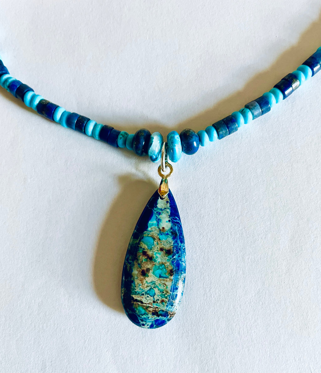 Imperial Jasper pendant necklace