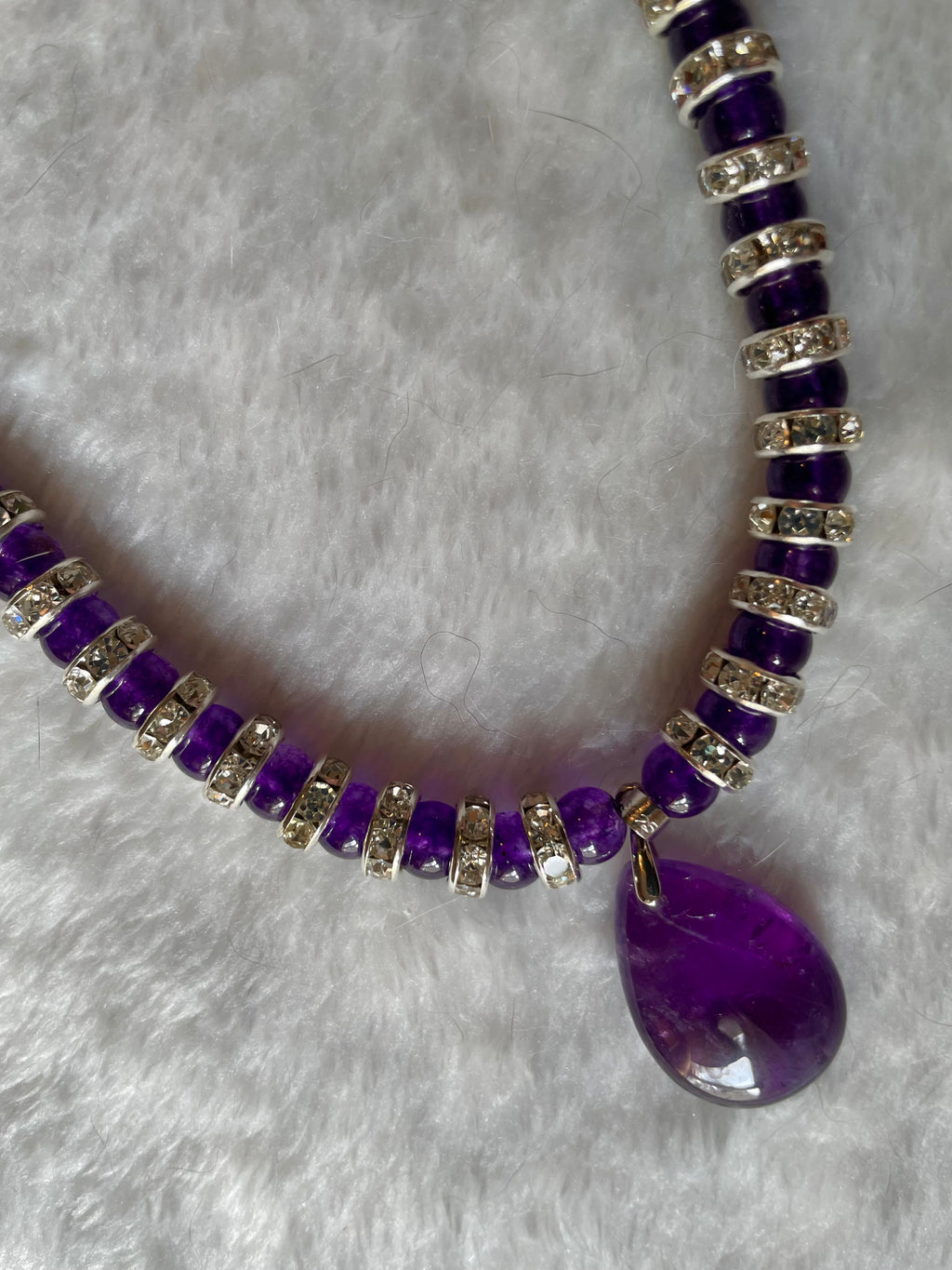 Amethyst pendant necklace